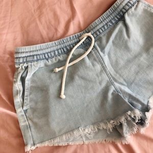 Aerie Loose-fit Chambray Shorts